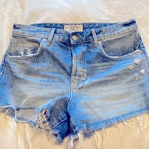 Jean cut off shorts by free people